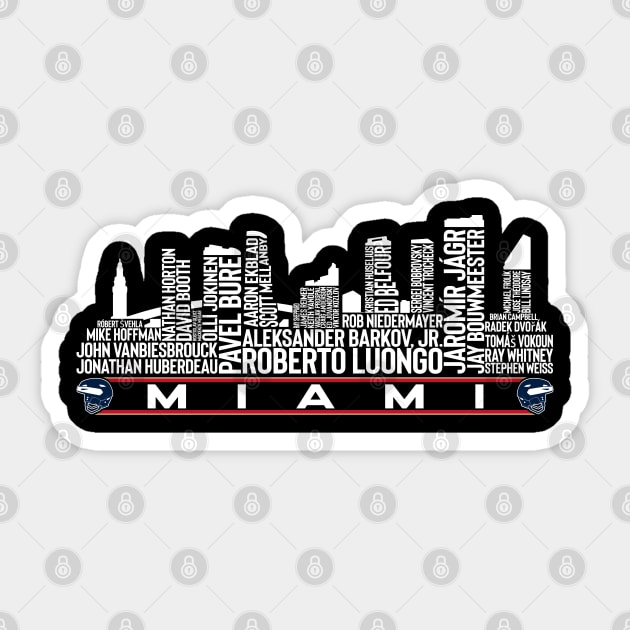 Florida Hockey Team All Time Legends, Miami City Skyline Sticker by Legend Skyline